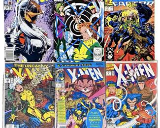 6pc Vintage Marvel X-Men Comic Books