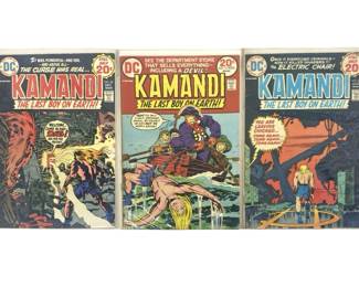 3pc Vintage DC Kamandi Comic Book Set