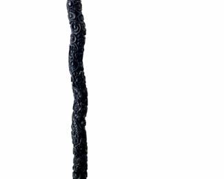 Carved Chinese Wooden Short Dragon Walking Stick
