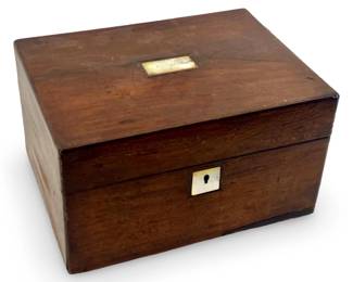 Wooden Mother of Pearl inlaid Jewelry Chest