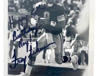 Dallas Cowboys Troy Aikman Autograph Photo