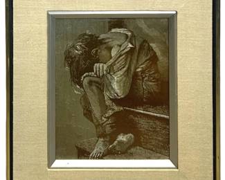 Ron Morano “Childhood" Metal Etching Plate