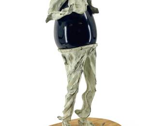 Surrealist Stone Eater Figural Sculpture