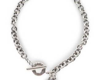 Tiffany & Co. Sterling Silver Heart Tag Necklace