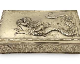 Antique Chinese Dragon Dresser Box
