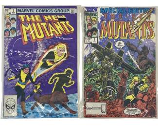 2pc Vintage 1970’s The New Mutants Marvel Comics