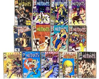 13pc Vintage The New Mutants Comic Set