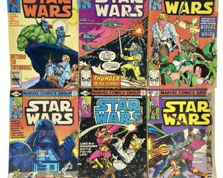 6pc Vintage Star Wars Comics