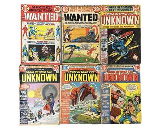 6pc WANTED & UNKNOWN DC Comic Books