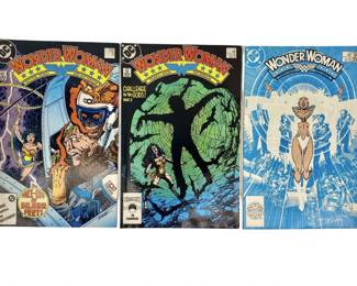 3pc Vintage Wonder Woman Comic Books