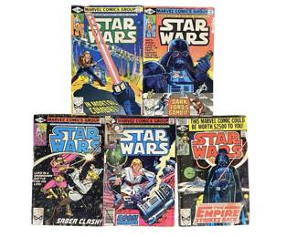 5pc Vintage Star Wars Comics
