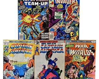 5pc Vintage Marvel Comic Books