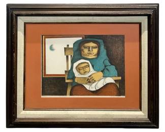 Signed Jorge Dumas “Sonando" Lithograph