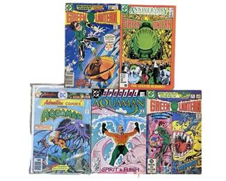 6pc Green Lantern and Aquaman Comic Books