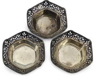 3pc 1928 Birmingham Sterling Bowls
