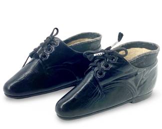 Pair of Antique Asian Leather Kid’s Shoes