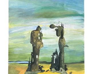 Signed Attributed Salvador Dali Mixed Media