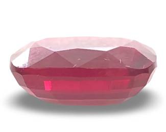 Massive Loose Lab Created Red Sapphire Gemstone