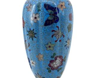 C. 1885 Japanese Enameled Cloisonné Vase