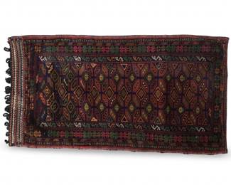 Antique Hand Knotted Afghan Kilim Saddle Bag