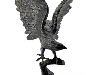 Jules Moigniez Bronze Eagle Sculpture