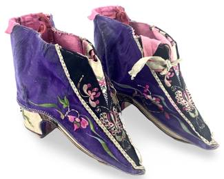 Antique Chinese Embroidered Kid’s Heels