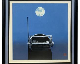 Lu Ping “Under the Moon" Lithograph