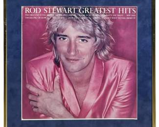 Autographed Rod Stewart Greatest Hits Vinyl Record