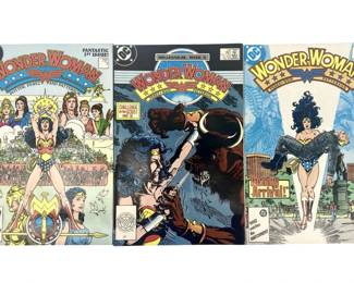 3pc 1980’s Wonder Woman Comic Books