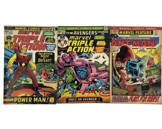 3pc Vtg Marvel Triple Action and Ant-Man Comics