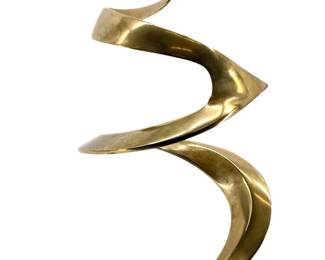 Bob Bennet Abstract Swirl Sculpture +CoA