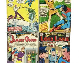 4pc Vintage Jimmy Olson & Lois Lane Comic Books