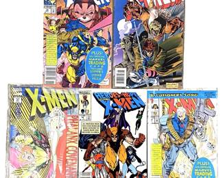 5pc Vintage Marvel X-Men Comic Books