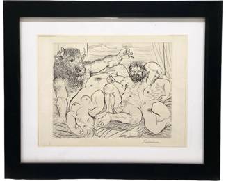 Pablo Picasso “Bacchanal With Minotaur" Print