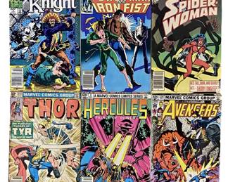 6pc Vintage Marvel Comic Books