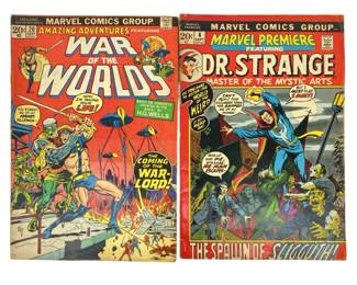 1970's War of the Worlds and Dr. Strange Comics