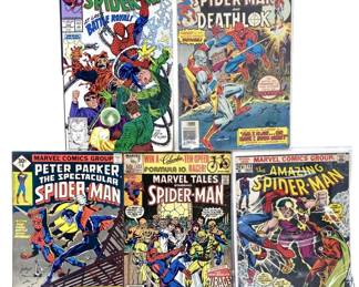 5pc Vintage Spider-Man Comic Books