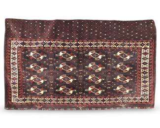 Antique Bukhara Turkmen Wool Saddle Bag