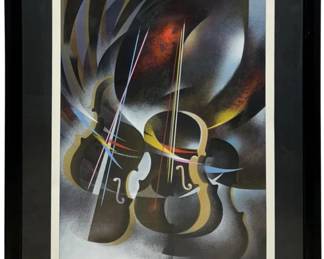 A.P. Signed Leonardo Nierman “Sonata" Serigraph