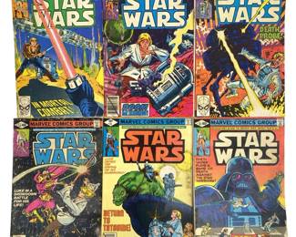 6pc Vintage Star Wars Comic Collection