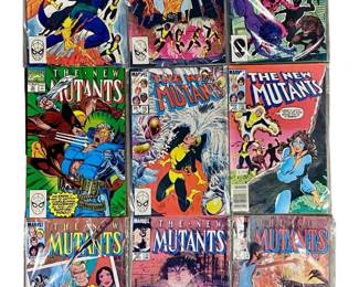 9pc The New Mutants Comic Book Set