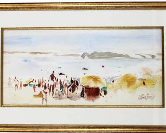 Milford Zornes "sunny hour" w/c