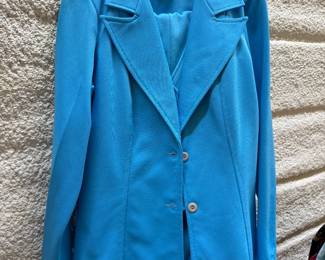 bright blue vintage blazer 1960's
