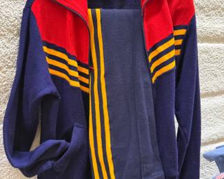 VINTAGE 1980's FULL ZIP UP SWEATSHIRT