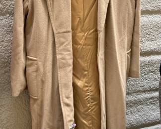 vintage tan wool coat