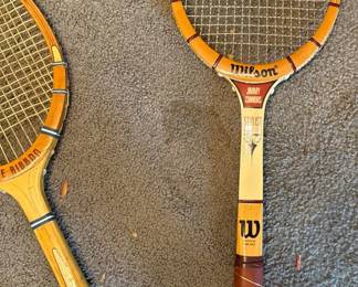 Vintage Wilson Tennis Raquet Jimmy Connors 1970's