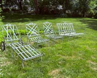 Vintage Salterini Double Iron Outdoor Furniture