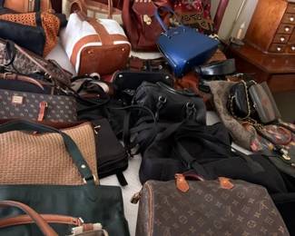 Tons of Designer Handbags including Louis Vuitton, Dooney & Burke, Ralph Lauren