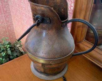brass and copper jug