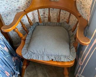 pair of maple chairs